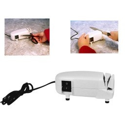 Osełka ostrzałka elektryczna noże nożyczki 40W dwustronna   