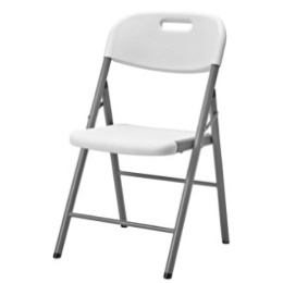 Krzesło składane BIK tworzywo HDPE białe  