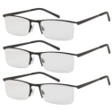 Okulary czytania 3 szt 2 metalowa oprawka