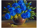 40x50cm Obraz Bukiet kwiatów stole obraz      