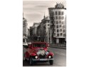 40x60cm Obraz Samochód vintage Praga stare miasto      