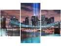 90x60cm obraz Panorama Manhattanu trzy obrazy      