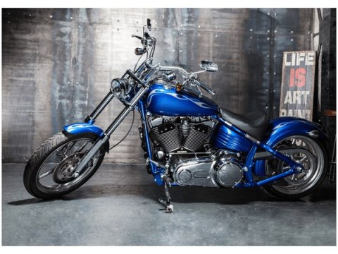 50x70cm Chromowany motocykl obraz   pokoju   drewnine