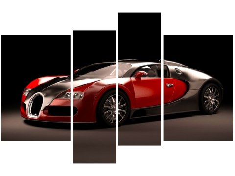 Obraz Czerwone Bugatti Veyron