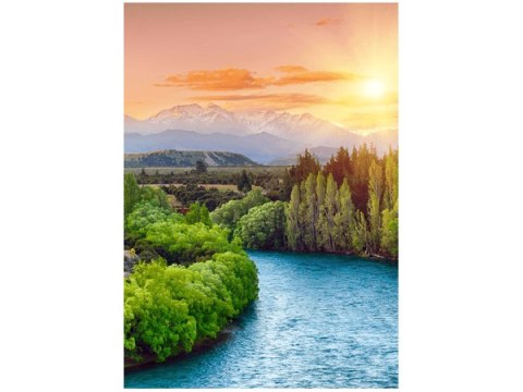 50x70cm Rzeka Clutha Nowej Zelandii obraz pion   ścian  