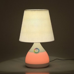 Lampka nocna MAGIC LED RGB 40cm 4,8W biała aluminium