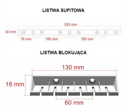 Suszarka sufitowa 6 prętów 150cm suszenia biała  