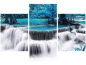 90x60cm obraz Wodospad Dong Pee Sua blue trzy obrazy      