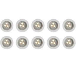 Lampa LED IP67 taras 10szt oczka podłogę mini światło