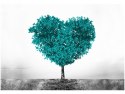 Obraz druk TREE OF LOVE miłość serce przyroda