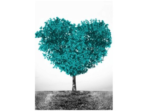 70x50cm Obraz TREE OF LOVE miłość serce przyroda   ścian  