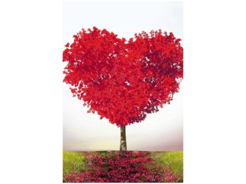 40x60cm Obraz TREE OF LOVE miłość serce przyroda      