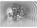 Obraz druk New Art NEURONY srebrne tunel świetlny