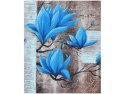 70x50cm Obraz Niebieski kwiat magnolii   ścian  