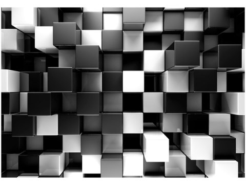 Obraz druk Trójwymiarowe piksele