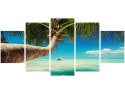 Obraz Egzotyczna karaibska plaża palmami