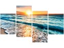 Obraz druk Zachód Słońca plaży Cancun