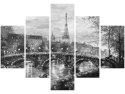 Obraz Paris mon amour Wieża Eiffla szarości most