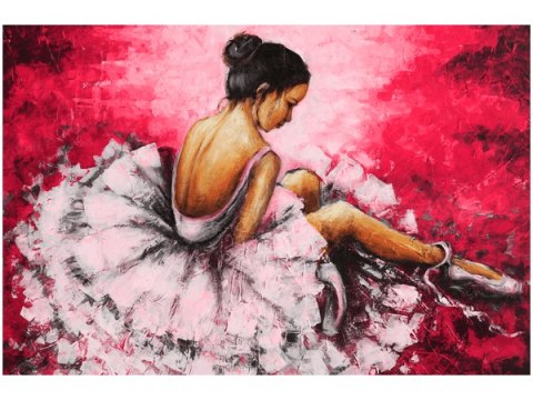 Obraz Baletnica różowym tle