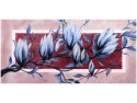 obraz Niebiesko-różowy kwiat magnolii
