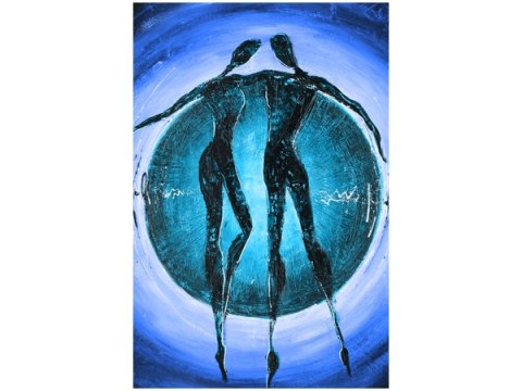 Obraz niebieskie Dancing Figures 