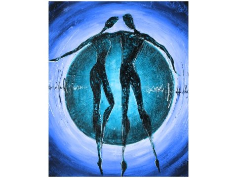Obraz niebieskie Dancing Figures 