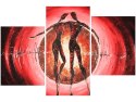 Obraz Dancing love abstrakcja kochankowie 3 kolory