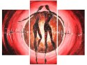 Obraz Dancing love abstrakcja kochankowie 3 kolory
