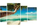 Obraz Egzotyczna karaibska plaża palmami