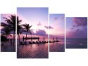 Obraz Magiczny zachód Słońca Malediwach