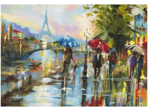 Obraz druk Rainy Paris Francja deszcz