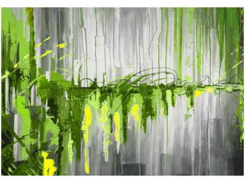 Obraz druk Green waterfall zielony wodospad