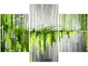 90x60cm obraz Obraz Green waterfall zielony wodospad trzy obrazy      