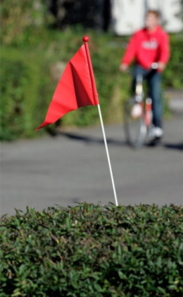 Flaga rowerów dziecięcych 1,5m wieksza widoczność bezpieczeństwo  