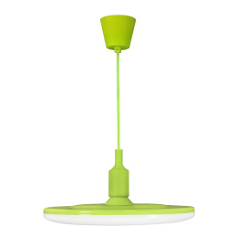 Lampa wisząca żyrandol KOKO LED 15cm zielony kuchnia dzięcięca bezpieczna