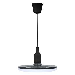 Lampa wisząca żyrandol KOKO LED 23cm czarny kuchnia dzięcięca bezpieczna