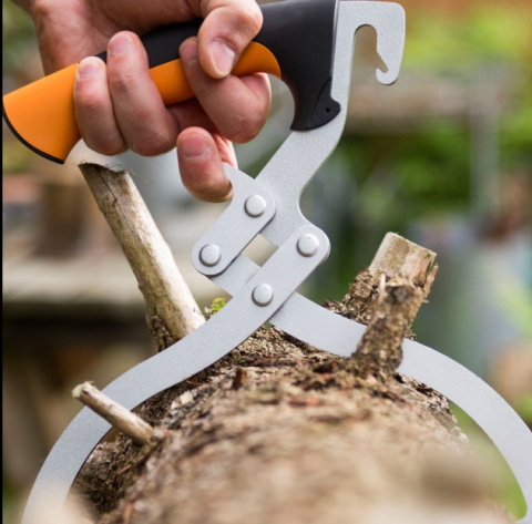 Kleszcze chwytak drewna obracak łuparka 30cm leśnik drwal