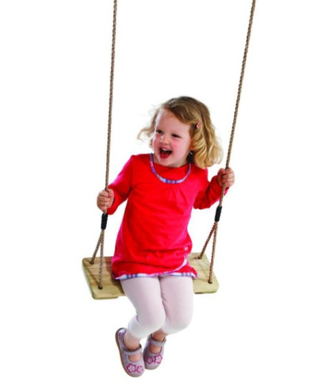 Huśtawka ogrodowa SUZANA 45x19cm linowa lina 2,5m