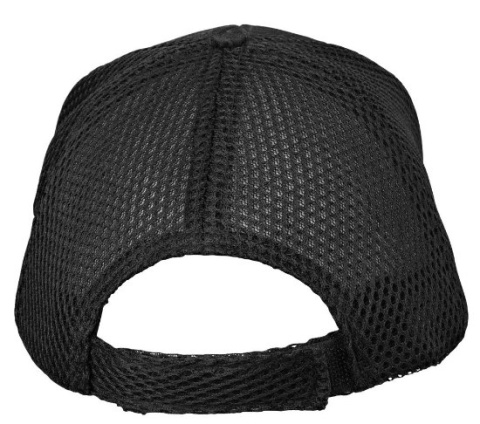 Czapka daszkiem BLU czarna one size regulowany pasek 