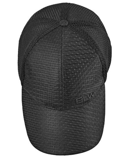 Czapka daszkiem BLU czarna one size regulowany pasek 