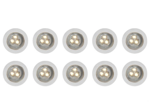 10szt LED punktowych 45mm tarasowych sufitowych IP67