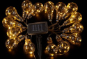 Światełka 15 lamp Solarna BULB LED 4,8m czujka zmierzchu łańcuch świetlny   ZWY
