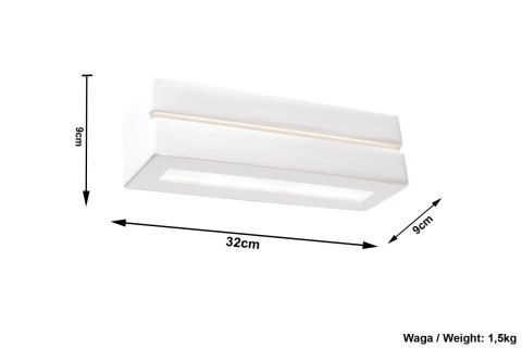 Kinkiet Ceramiczny VEGA LINE ścienna domowa lampa nowoczesna