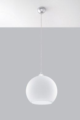 Lampa Wisząca BALL Biała żyrandol kuchnia salon pokój