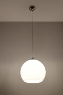 Lampa Wisząca BALL Biała żyrandol kuchnia salon pokój