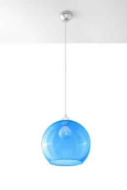 Lampa Wisząca BALL Błękitna żyrandol kuchnia salon pokój