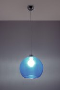 Lampa Wisząca BALL Błękitna żyrandol kuchnia salon pokój