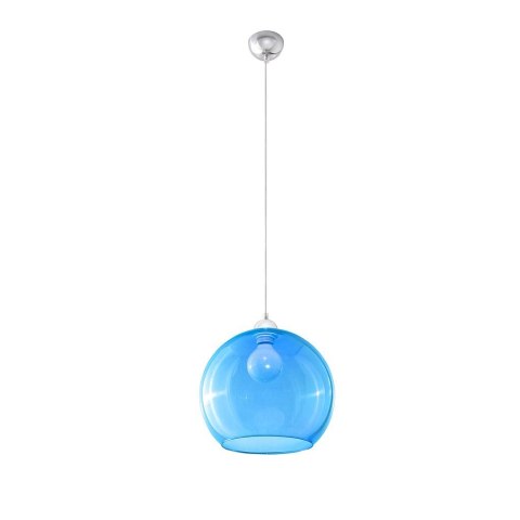 Lampa Wisząca BALL Błękitna żyrandol kuchnia salon pokój