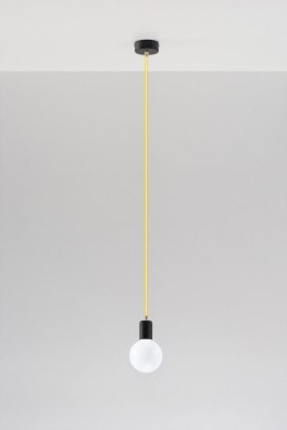 Lampa Wisząca EDISON Żółta żyrandol kuchnia salon pokój