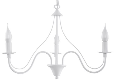 Żyrandol MINERWA 3 Biały wiszący salonowy lampa domowy